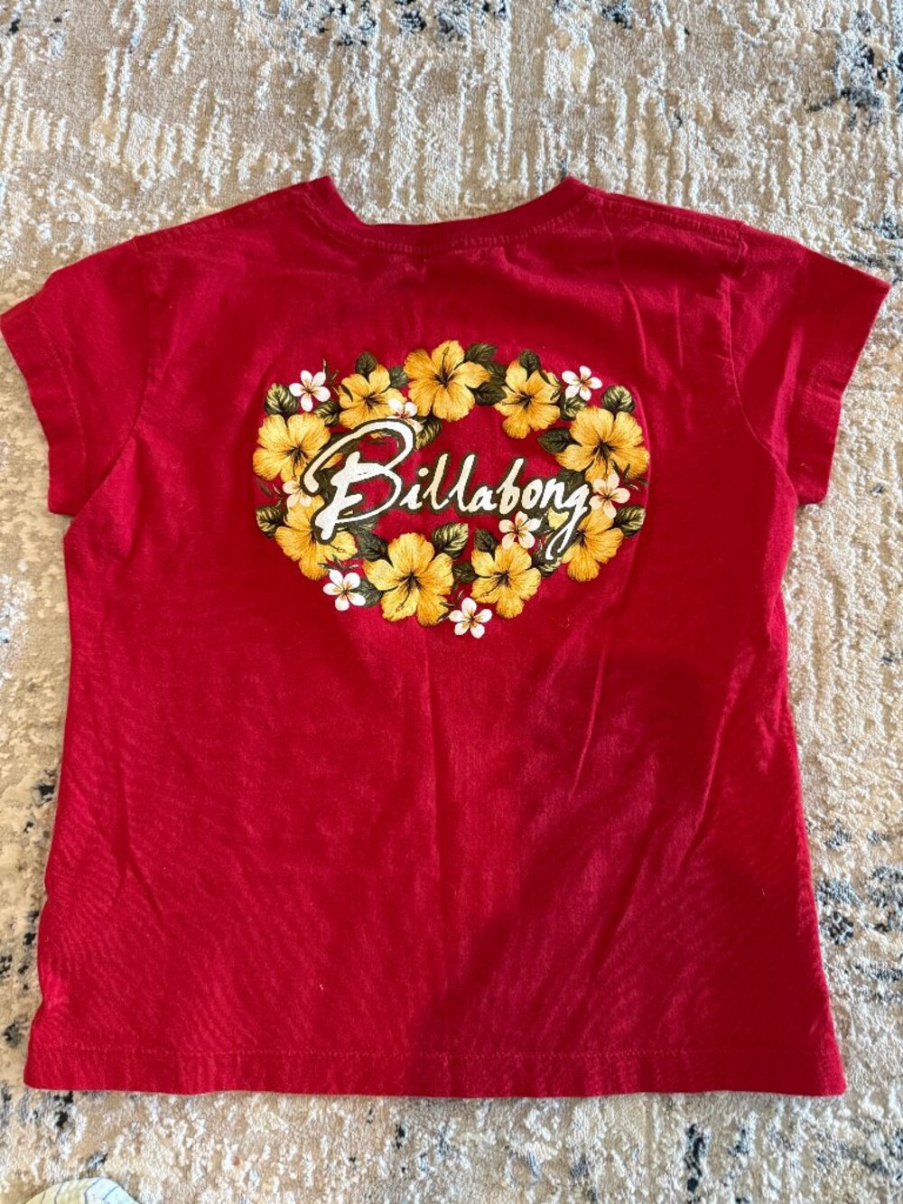 Small Red Vintage Juniors Billabong T-Shirt - Picture 2 of 4